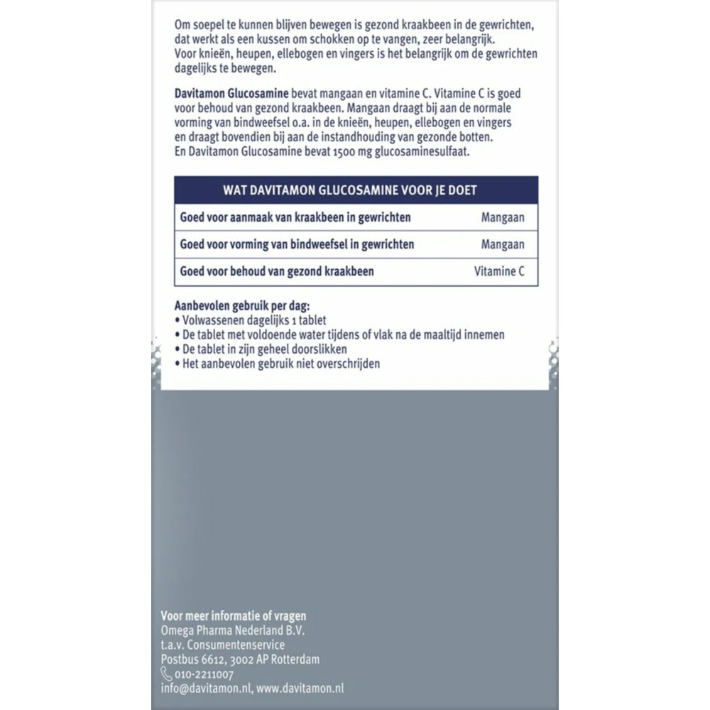 Davitamon Glucosamine 4 Davitamon Glucosamine - Afbeelding 2