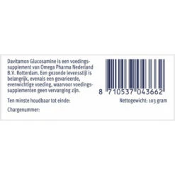Davitamon Glucosamine 9 Davitamon Glucosamine -Gezondheidssupplementen Winkel 1008748 4