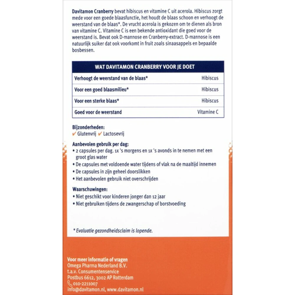 Davitamon Cranberry 4 Davitamon Cranberry - Afbeelding 2