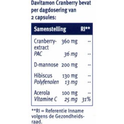 Davitamon Cranberry 9 Davitamon Cranberry -Gezondheidssupplementen Winkel 1008789 4