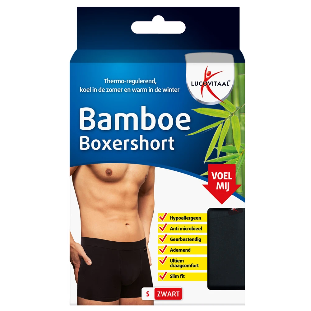 Lucovitaal Bamboe Boxershort Maat S 3 Lucovitaal Bamboe Boxershort Maat S