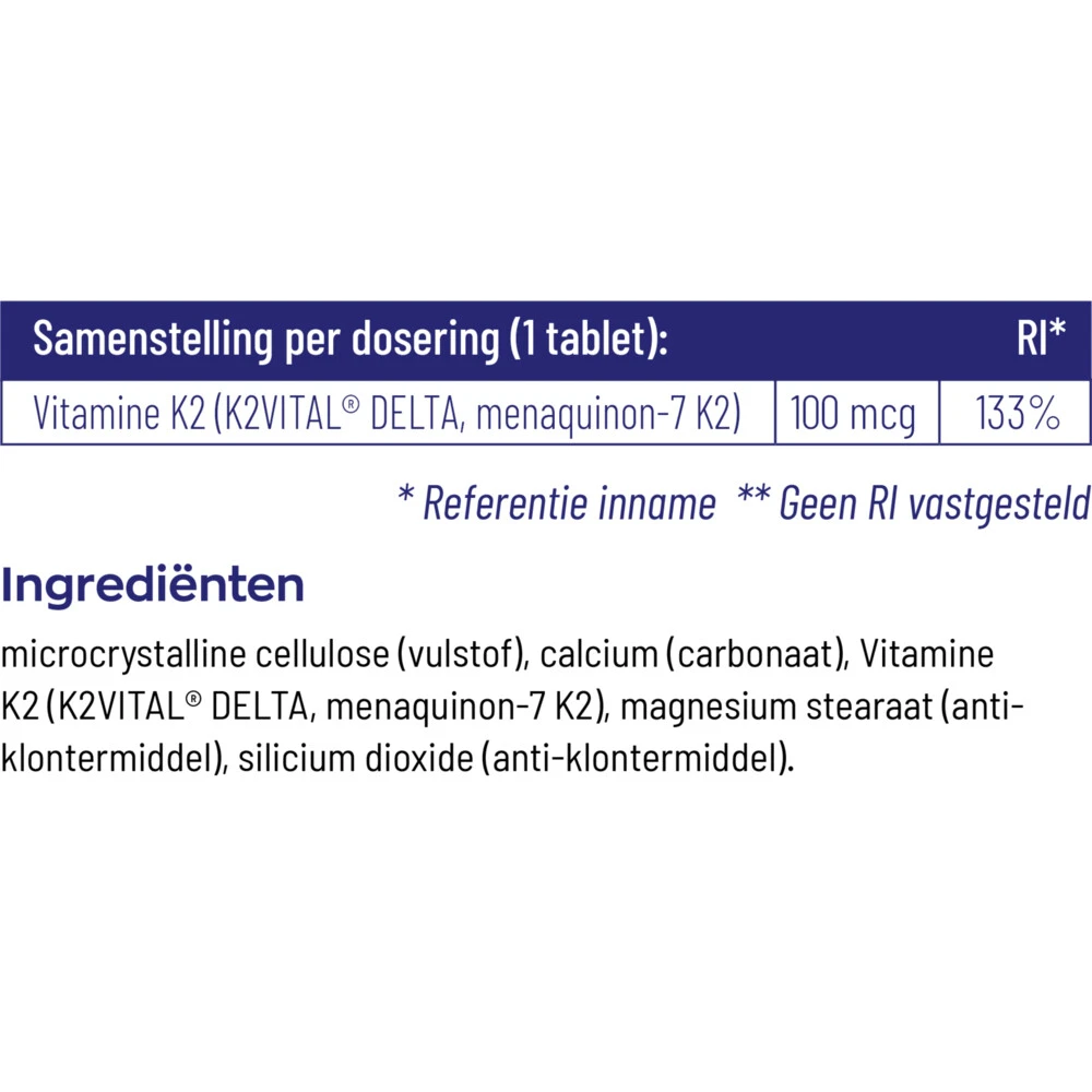 Vitakruid Vitamine K2 100 Mcg 6 Vitakruid Vitamine K2 100 Mcg - Afbeelding 4
