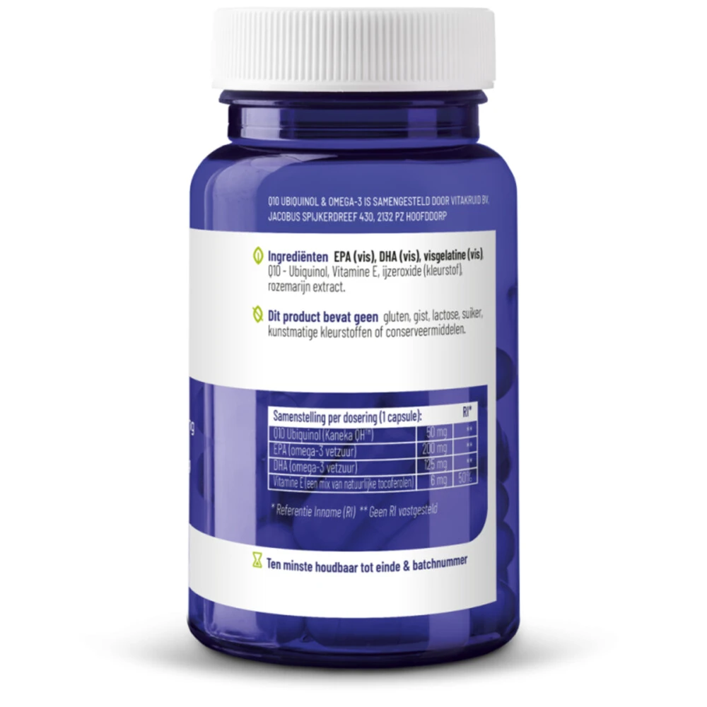 Vitakruid Q10 Ubiquinol & Omega3 5 Vitakruid Q10 Ubiquinol & Omega3 - Afbeelding 3