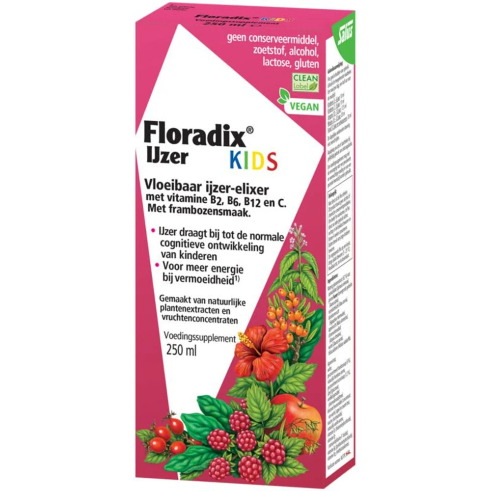 Floradix IJzer Elixer Kids 3 Floradix IJzer Elixer Kids
