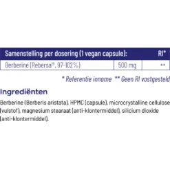 Vitakruid Berberine 500 Rebersa -Gezondheidssupplementen Winkel 1029807 5
