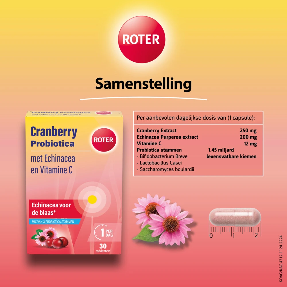Roter Cranberry & Probiotica 5 Roter Cranberry & Probiotica - Afbeelding 3