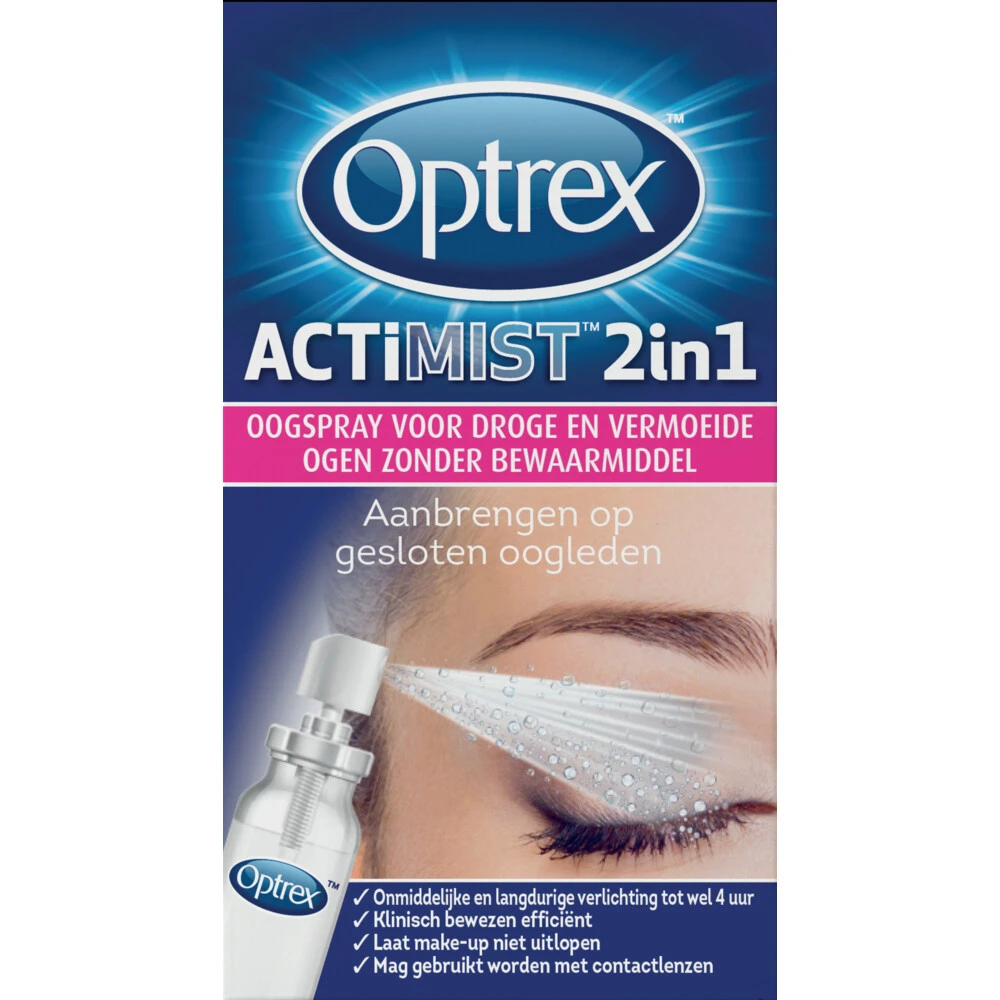 Optrex Actimist 2 In 1 Oogspray Droge & Vermoeide Ogen 3 Optrex Actimist 2 In 1 Oogspray Droge & Vermoeide Ogen