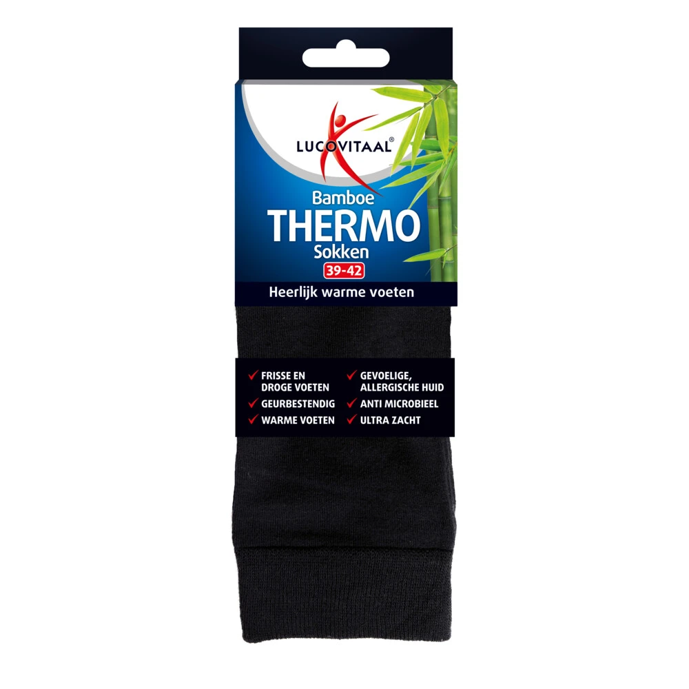 4x Lucovitaal Thermosokken Bamboe 39-42 3 4x Lucovitaal Thermosokken Bamboe 39-42