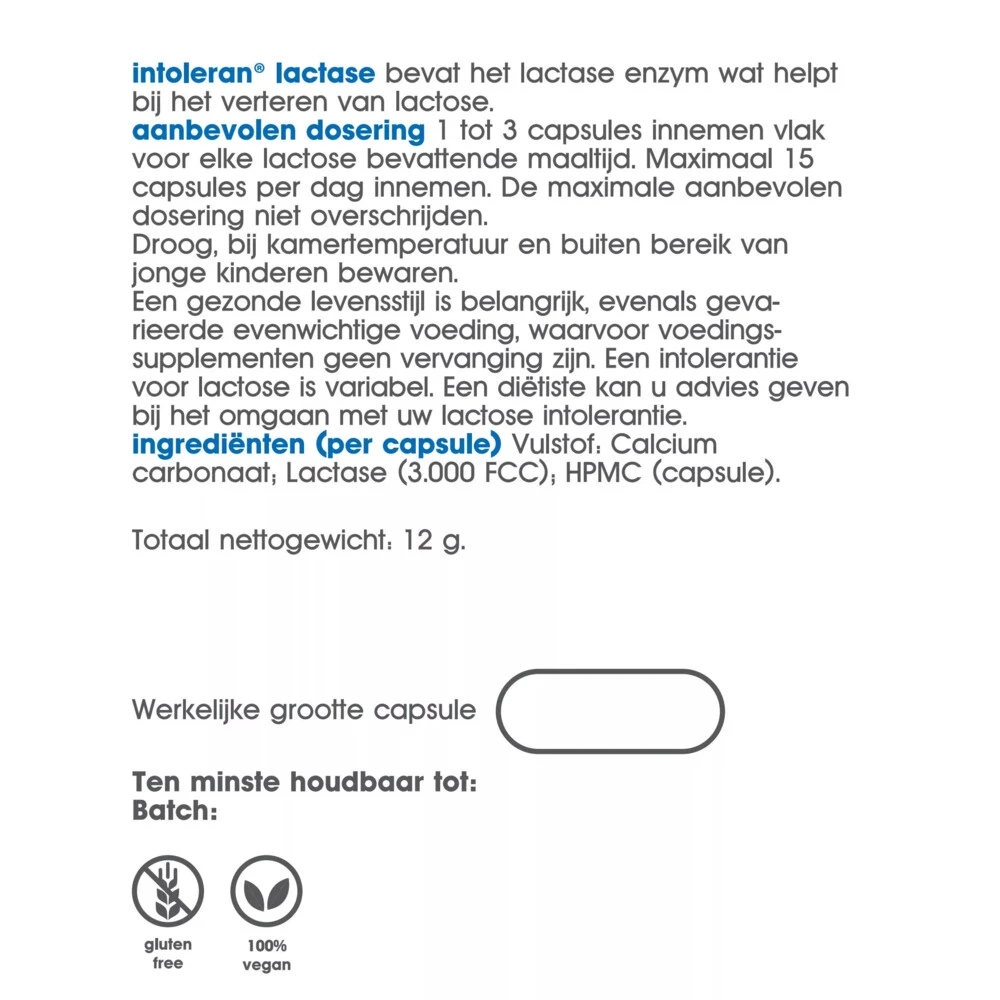 Intoleran Lactase 3000 5 Intoleran Lactase 3000 - Afbeelding 3