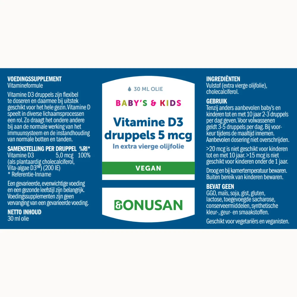Bonusan Vitamine D3 Babyu0027s En Kids 4 Bonusan Vitamine D3 Babyu0027s En Kids - Afbeelding 2