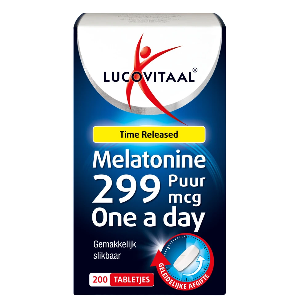 2x Lucovitaal Melatonine Puur 0,299mg Time Released 3 2x Lucovitaal Melatonine Puur 0,299mg Time Released