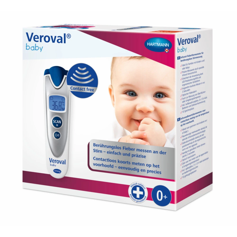 Veroval Baby 3in1 Infrarood Thermometer 4 Veroval Baby 3in1 Infrarood Thermometer - Afbeelding 2