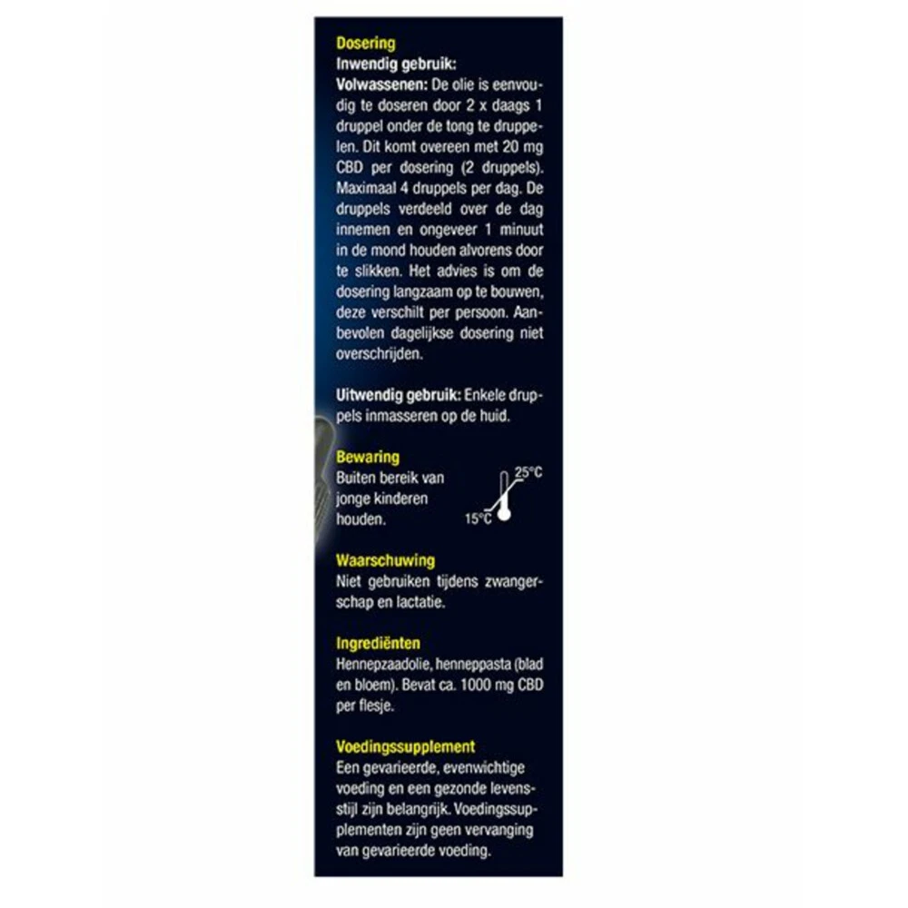 Lucovitaal CBD Cannabidiol Olie 20% 5 Lucovitaal CBD Cannabidiol Olie 20% - Afbeelding 3