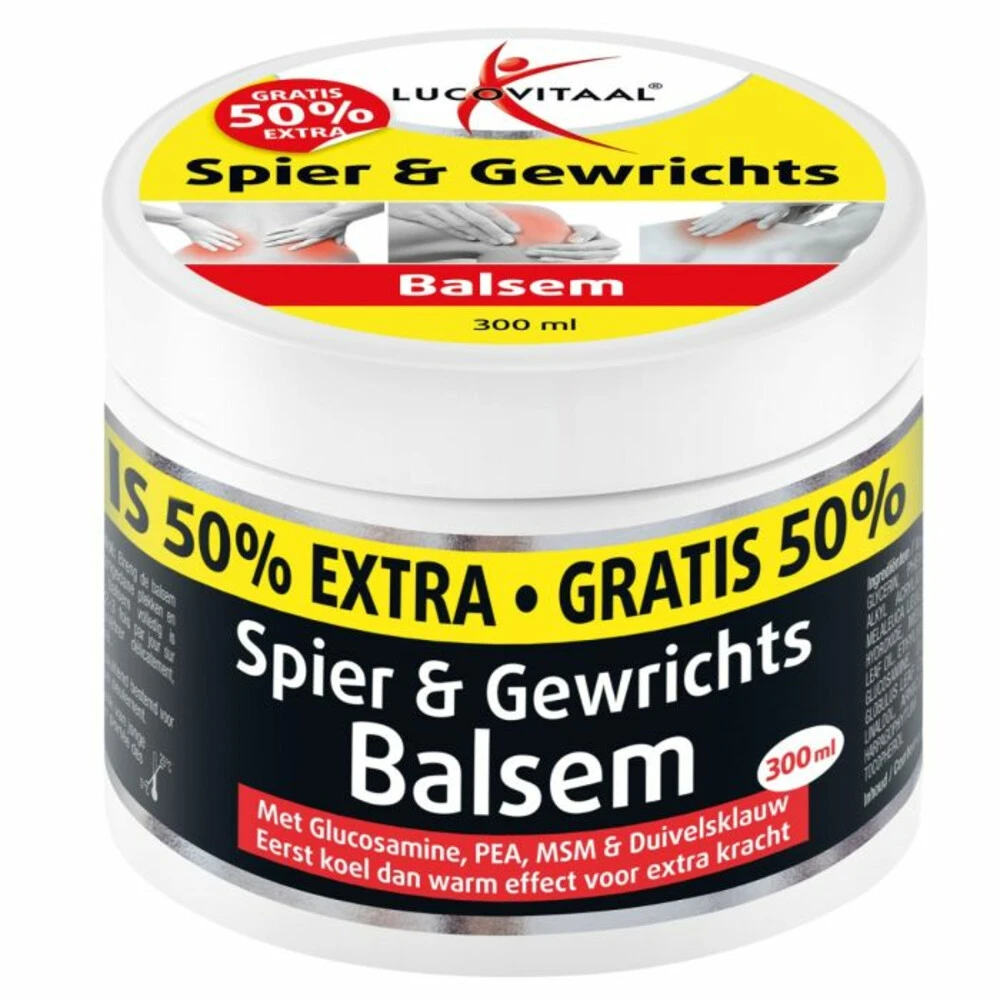 3x Lucovitaal Spier & Gewrichtsbalsem 50% Extra 3 3x Lucovitaal Spier & Gewrichtsbalsem 50% Extra