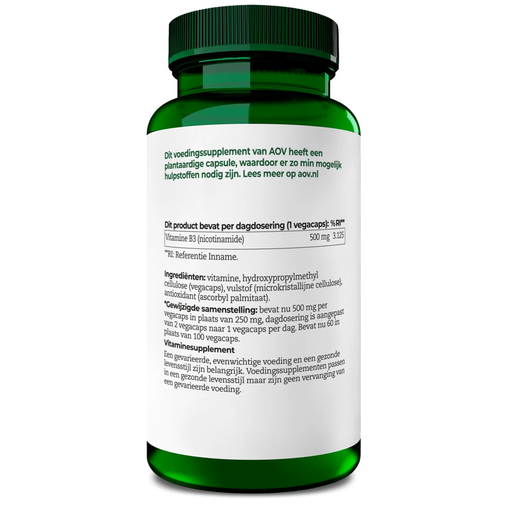 AOV 211 Nicotinamide (500 Mg) 4 AOV 211 Nicotinamide (500 Mg) - Afbeelding 2