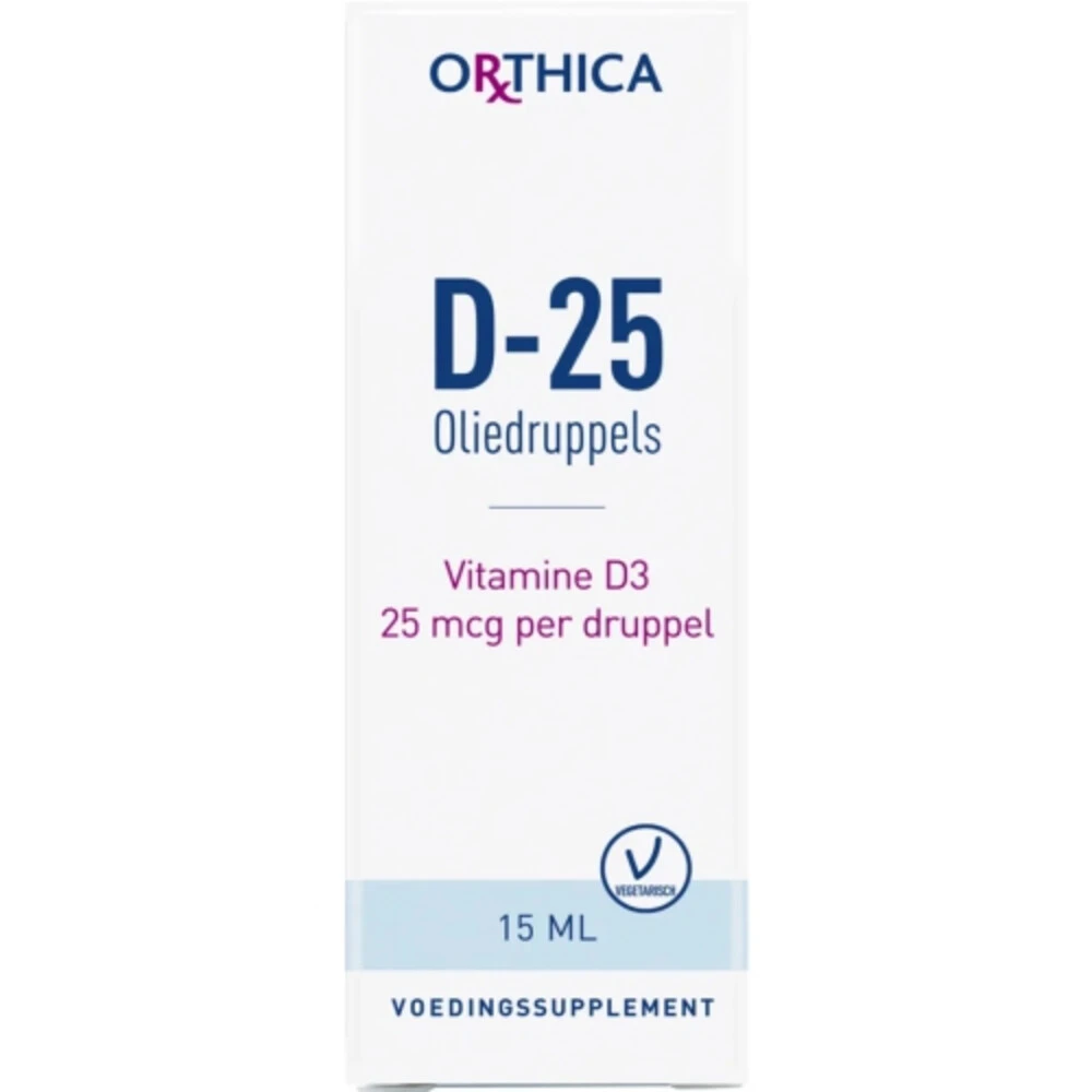 2x Orthica Vitamine D-25 Oliedruppels 3 2x Orthica Vitamine D-25 Oliedruppels