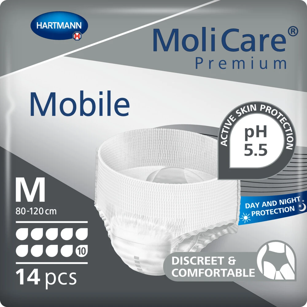 4x Molicare Premium Mobile 10 Druppels Medium 2421 Ml Absorptie 3 4x Molicare Premium Mobile 10 Druppels Medium 2421 Ml Absorptie