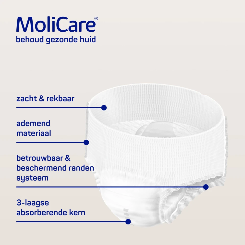 4x Molicare Premium Mobile 10 Druppels Medium 2421 Ml Absorptie 4 4x Molicare Premium Mobile 10 Druppels Medium 2421 Ml Absorptie - Afbeelding 2
