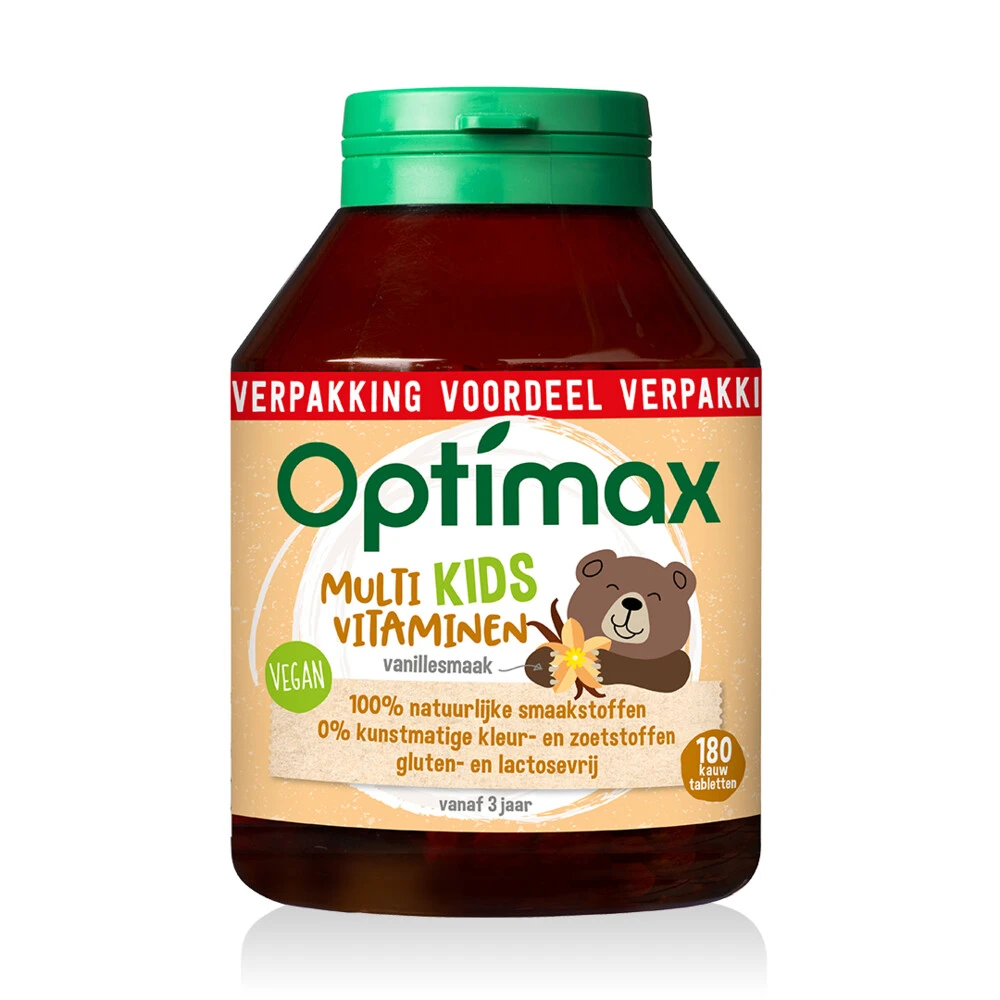 Optimax Kinder Multivitamine Vanille 3 Optimax Kinder Multivitamine Vanille
