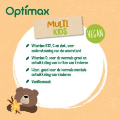 Optimax Kinder Multivitamine Vanille 9 Optimax Kinder Multivitamine Vanille -Gezondheidssupplementen Winkel 740312 4