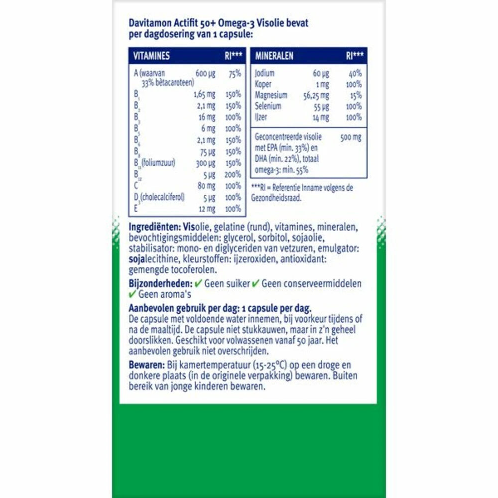 Davitamon Actifit 50+ Omega-3 Visolie 6 Davitamon Actifit 50+ Omega-3 Visolie - Afbeelding 4