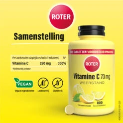 Roter Vitamine C 70 Mg Citroen -Gezondheidssupplementen Winkel 760550 3