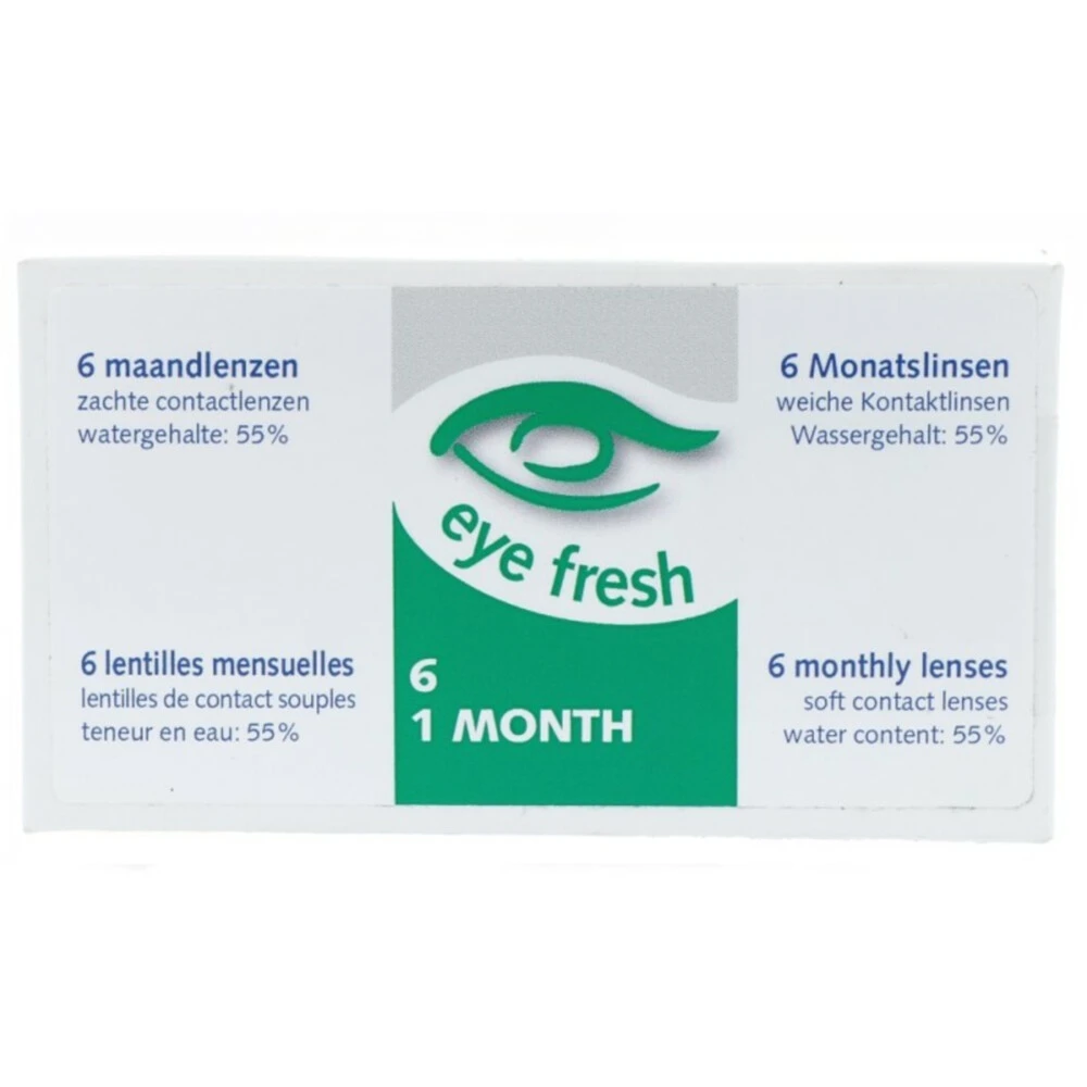 Eye Fresh Zachte Maandlenzen 6-pack -2,75 3 Eye Fresh Zachte Maandlenzen 6-pack -2,75