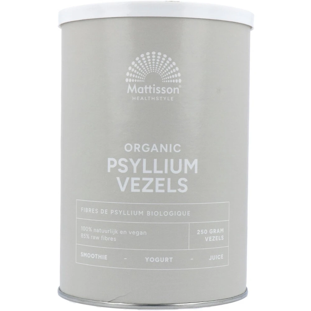 2x Mattisson Psyllium Vezels Biologisch 3 2x Mattisson Psyllium Vezels Biologisch