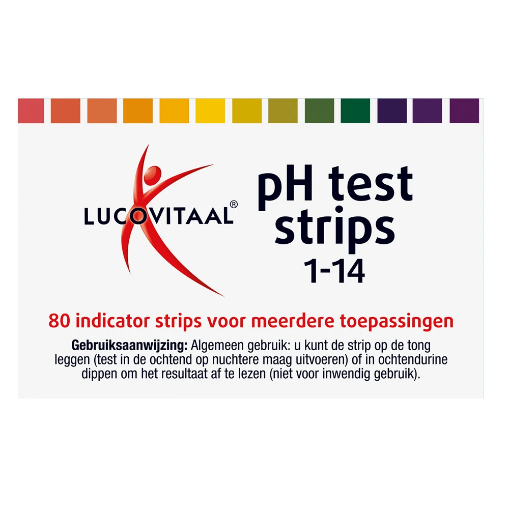 3x Lucovitaal Zuur Base Ph Strips 3 3x Lucovitaal Zuur Base Ph Strips