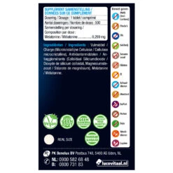 Lucovitaal Melatonine Puur 0.299mg 8 Lucovitaal Melatonine Puur 0.299mg -Gezondheidssupplementen Winkel 982041 3