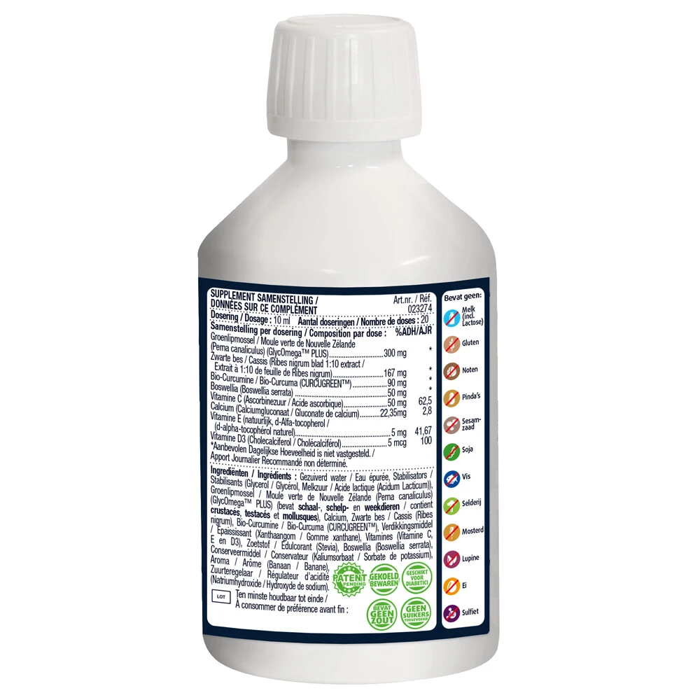 Lucovitaal Groenlipmossel Vloeibaar 4 Lucovitaal Groenlipmossel Vloeibaar - Afbeelding 2