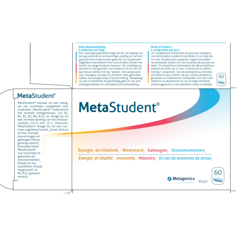 Metagenics Metastudent 4 Metagenics Metastudent - Afbeelding 2
