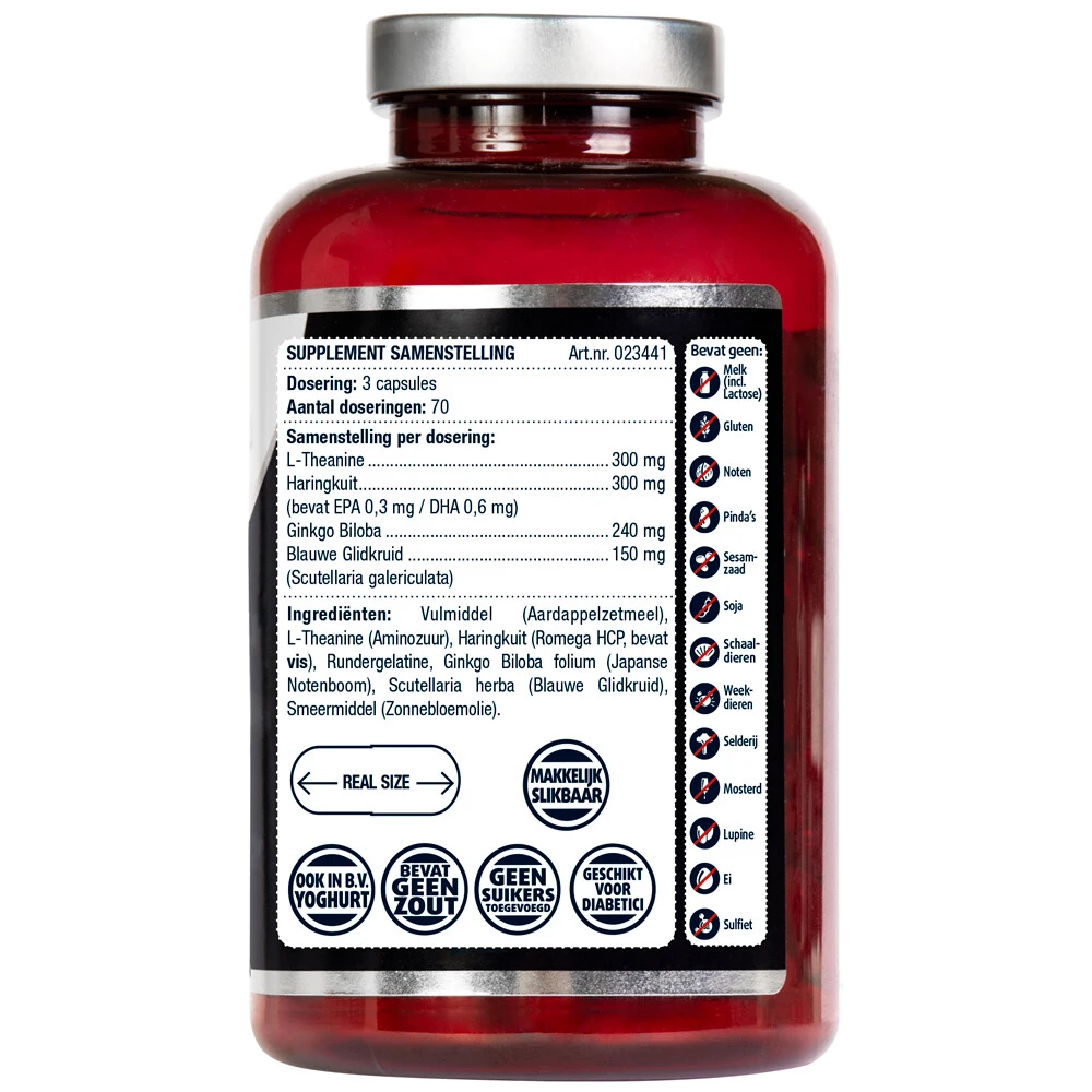 Lucovitaal L-theanine Omega 3 4 Lucovitaal L-theanine Omega 3 - Afbeelding 2