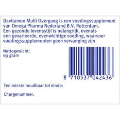 Davitamon Compleet Vrouw Overgang Multivitamine 9 Davitamon Compleet Vrouw Overgang Multivitamine -Gezondheidssupplementen Winkel 993926 4