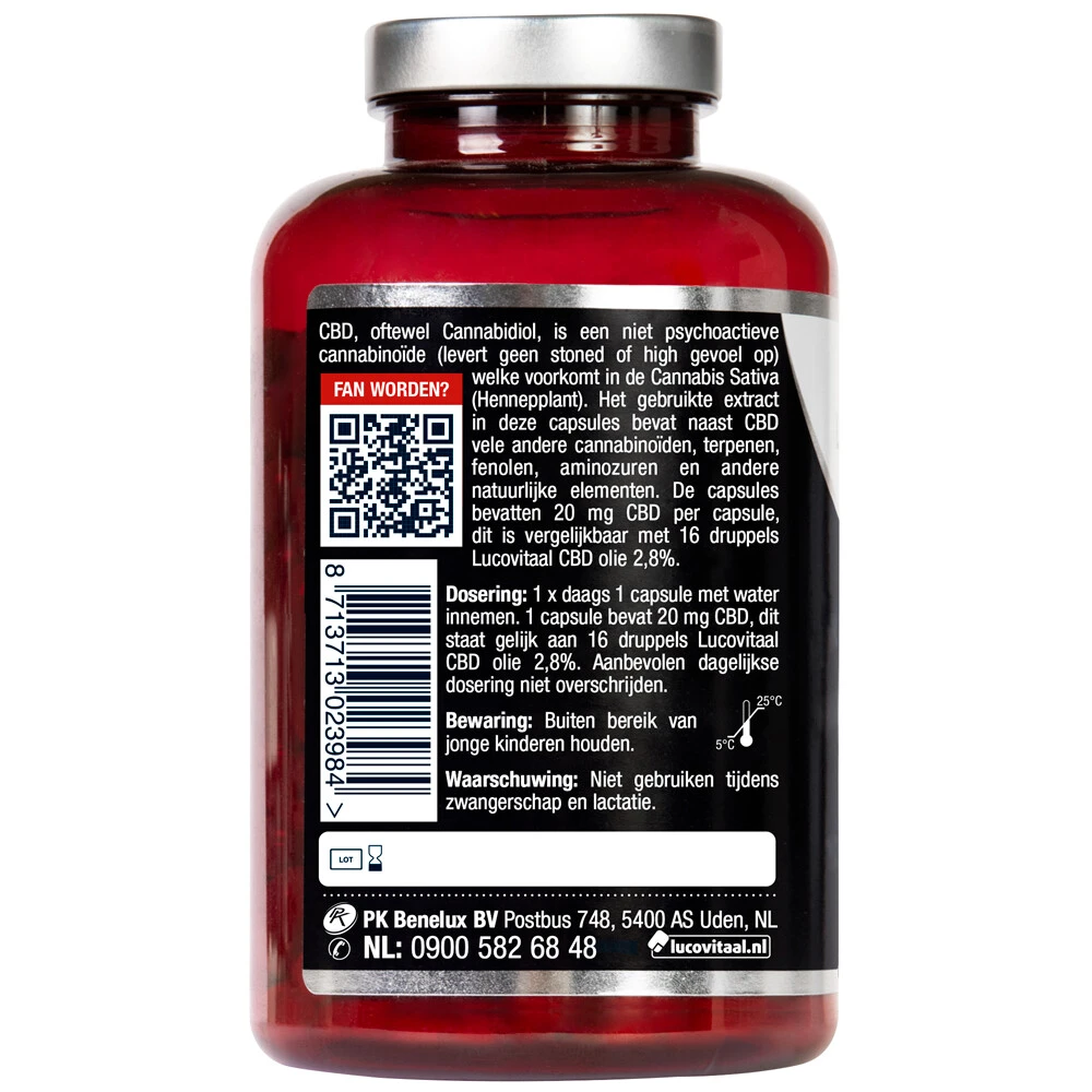 Lucovitaal CBD Cannabidiol 20 Mg 5 Lucovitaal CBD Cannabidiol 20 Mg - Afbeelding 3