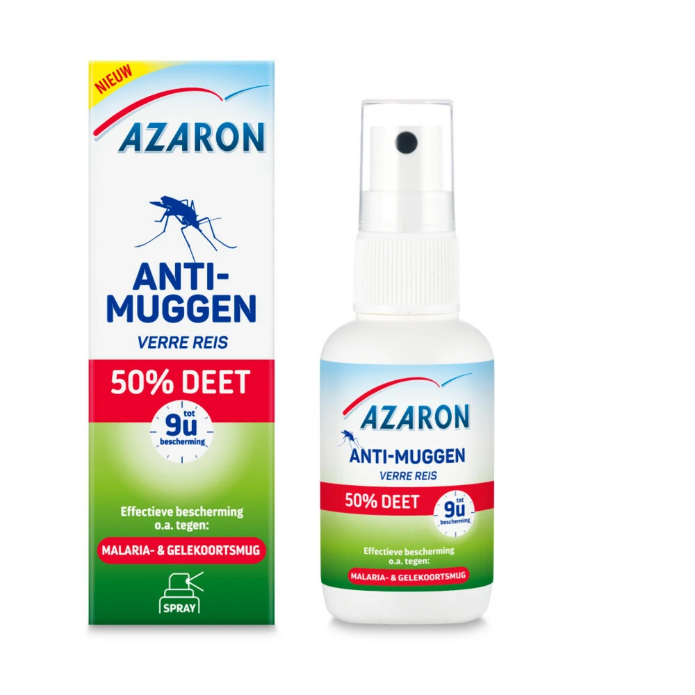 2x Azaron Anti Muggenspray 50% DEET 4 2x Azaron Anti Muggenspray 50% DEET - Afbeelding 2