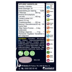 3x Lucovitaal D-Mannose Cranberry Blaasfunctie -Gezondheidssupplementen Winkel 996841 3