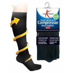 Lucovitaal Compressie Steun Sokken Zwart Maat 36-41 -Gezondheidssupplementen Winkel 997685 3